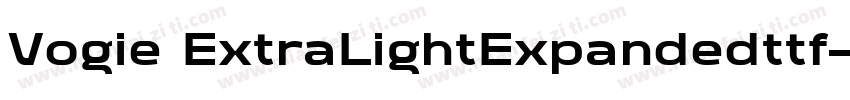 Vogie ExtraLightExpandedttf字体转换